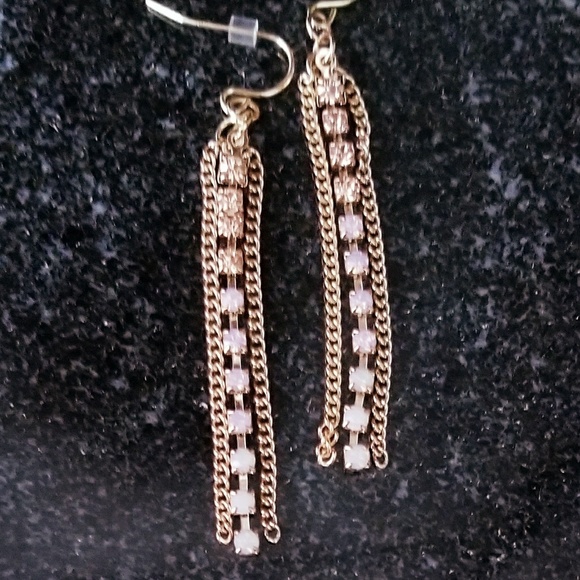 Jewelry - Rose Gold Tone  Tassel Earrings NWT